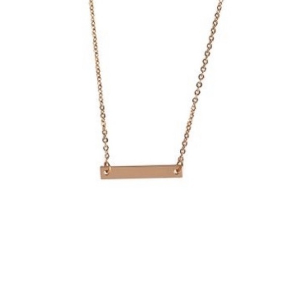 ๐ NEW Minimalist Gold Bar Necklace - Picture 3 of 8